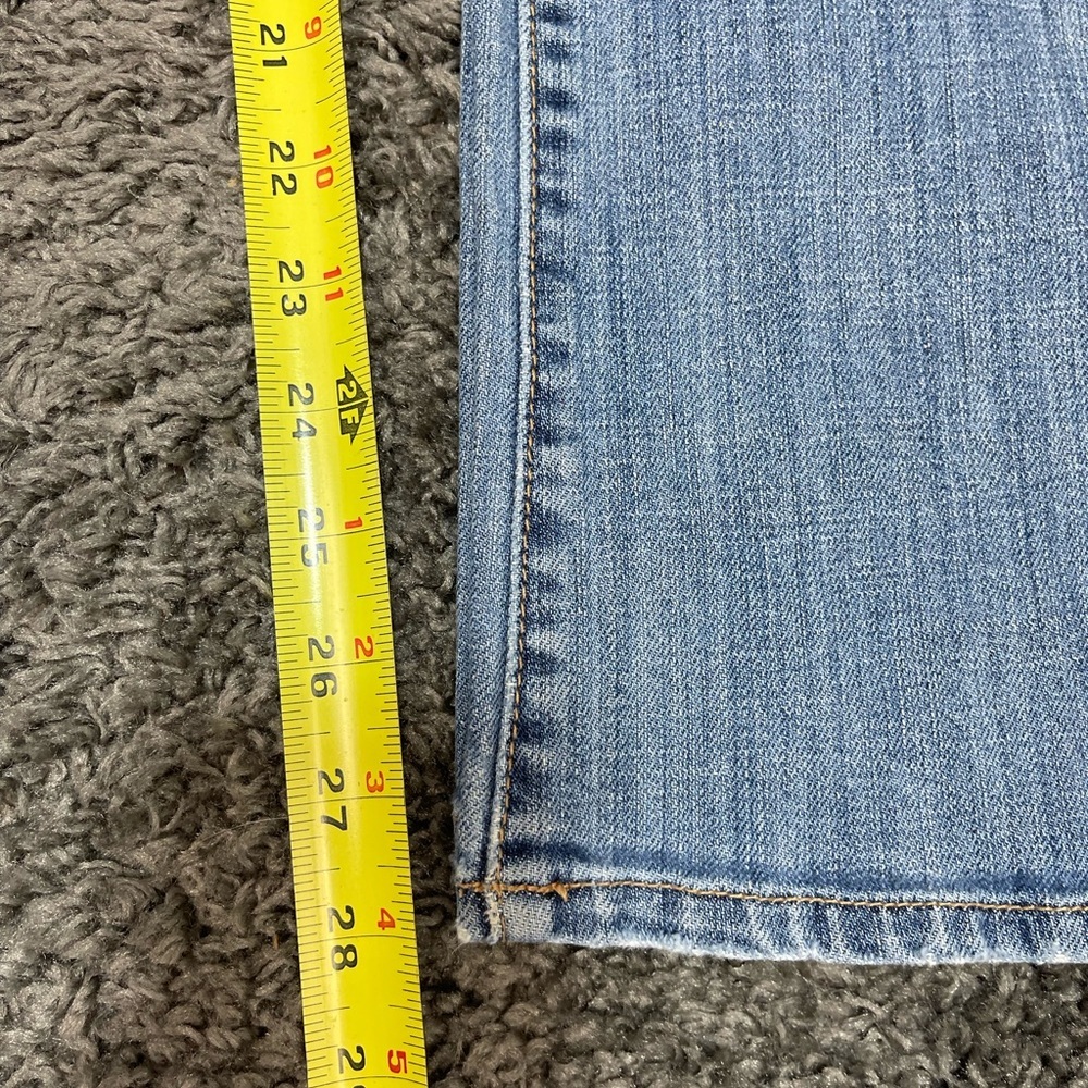 Old navy the sweetheart short stretch denim mid rise bootcut blue jeans size 10 - Picture 14 of 14